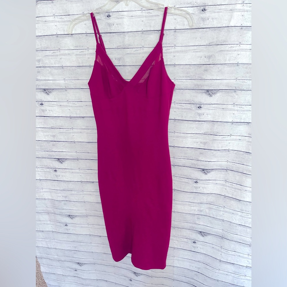 Bodycon Sheer Panel Cutout Midi Dress